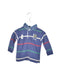 A Blue Long Sleeve Tops from Petit Patapon in size 6-12M for boy. (Front View)