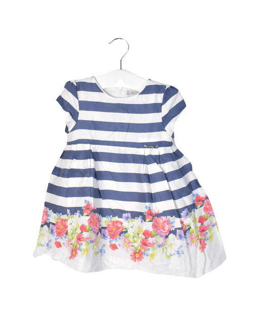 A Blue Short Sleeve Dresses from Mayoral in size 12-18M for girl. (Front View)