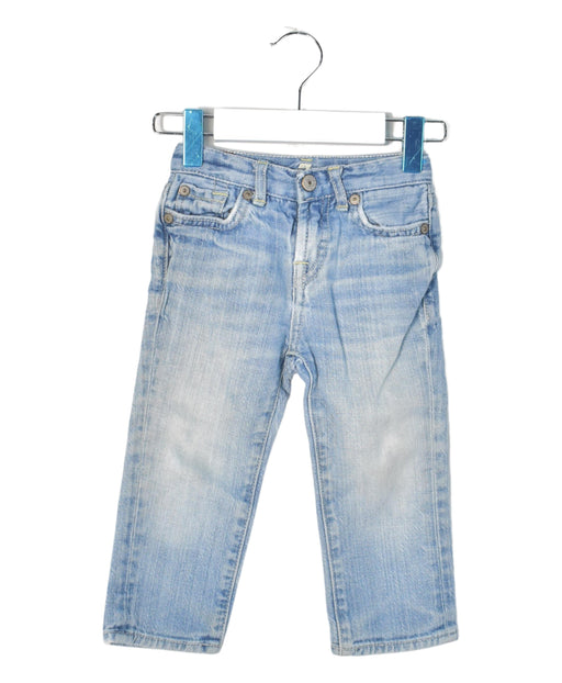 A Blue Jeans from 7 For All Mankind in size 12-18M for neutral. (Front View)