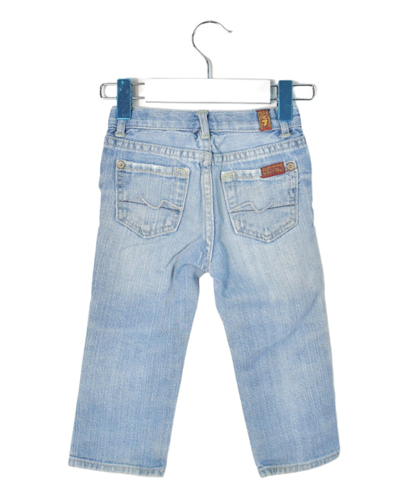 A Blue Jeans from 7 For All Mankind in size 12-18M for neutral. (Back View)
