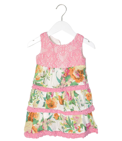A White Sleeveless Dresses from Catimini in size 2T for girl. (Front View)
