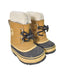 A Brown Winter Boots from Sorel in size 12-18M for neutral. (Back View)