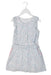 A Blue Sleeveless Dresses from Chloe in size 6T for girl. (Front View)