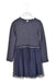 A Navy Long Sleeve Dresses from Esprit in size 9Y for girl. (Front View)