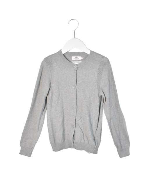 A Grey Cardigans from Cyrillus in size 8Y for neutral. (Front View)