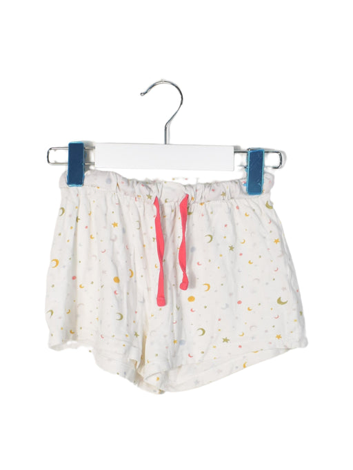 A White Shorts from Monoprix in size 4T for girl. (Front View)