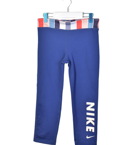 A Blue Leggings from Nike in size L for girl. (Front View)