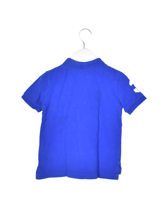 A Blue Short Sleeve Polos from Polo Ralph Lauren in size 5T for boy. (Back View)