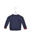 A Navy Cardigans from Petit Bateau in size 12-18M for girl. (Back View)