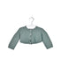 A Green Cardigans from dulces in size 6-12M for girl. (Front View)