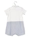 A White Short Sleeve Rompers from Le Petit Society in size 6-12M for neutral. (Back View)