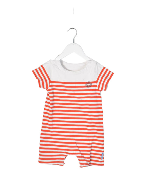 A Red Rompers from Jacadi in size 3T for boy. (Front View)
