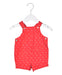 A Red Overall Shorts from dulces in size 3-6M for neutral. (Front View)