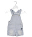A Blue Overall Shorts from 3Pommes in size 3-6M for neutral. (Front View)