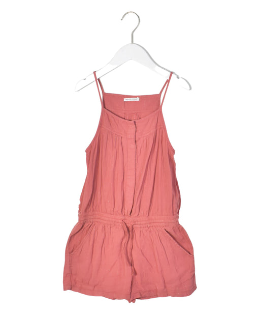 A Red Sleeveless Rompers from Monoprix in size 10Y for girl. (Front View)