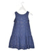 A Navy Sleeveless Dresses from Elly in size 6T for girl. (Back View)