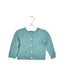 A Green Cardigans from Bonpoint in size 6-12M for girl. (Front View)