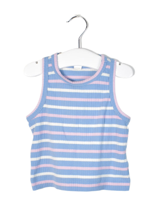 A Blue Sleeveless Tops from Crewcuts in size 2T for girl. (Front View)