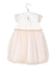 A Pink Short Sleeve Dresses from Le Petit Society in size 12M for girl. (Back View)