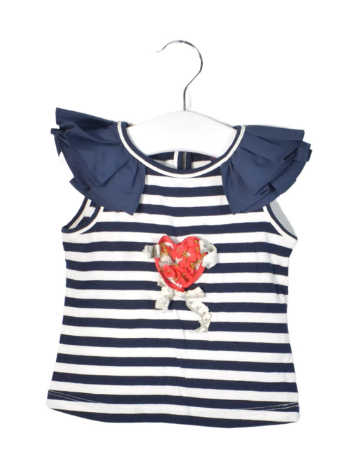 A Navy Sleeveless Tops from Nicholas & Bears in size 6-12M for girl. (Front View)