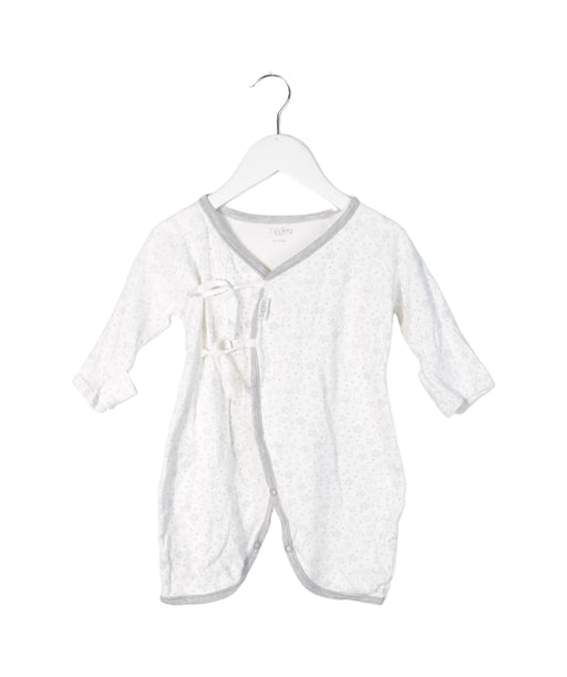 A White Long Sleeve Jumpsuits from Mides in size 0-3M for neutral. (Front View)