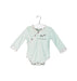 A Teal Long Sleeve Bodysuits from Finn + Emma in size 6-12M for boy. (Front View)