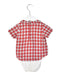 A Grey Short Sleeve Bodysuits from Petit Bateau in size 12-18M for neutral. (Back View)