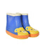 A Blue Rain Boots from Miki House in size Newborn for boy. (Back View)