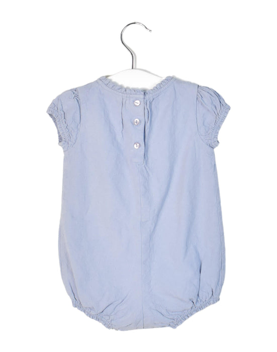 A Blue Short Sleeve Bodysuits from The Little White Company in size 3-6M for girl. (Back View)