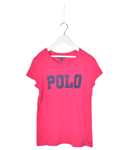 A Purple Short Sleeve T Shirts from Polo Ralph Lauren in size 12Y for girl. (Front View)