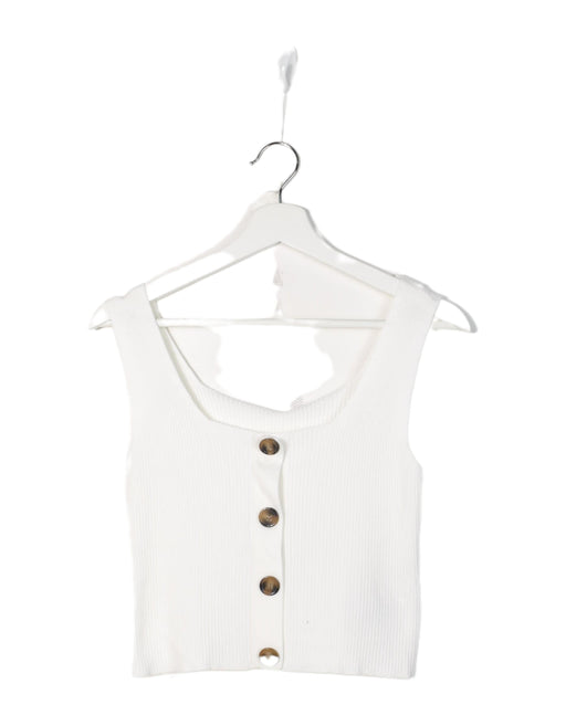 A Ivory Sleeveless Tops from Seraphine in size M for maternity. (Front View)