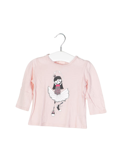 A Pink Long Sleeve Tops from Little Marc Jacobs in size 3-6M for girl. (Front View)