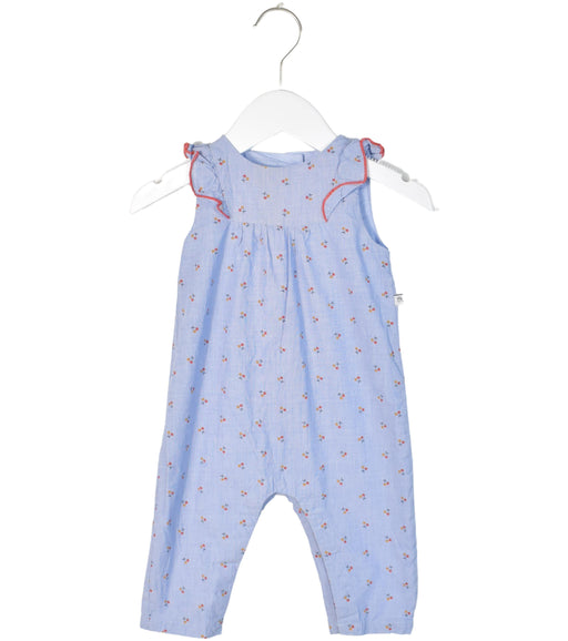 A Blue Sleeveless Jumpsuits from Cadet Rousselle in size 6-12M for girl. (Front View)