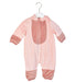 A Pink Long Sleeve Jumpsuits from Kingkow in size 3-6M for neutral. (Front View)