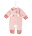 A Pink Long Sleeve Jumpsuits from Kingkow in size 3-6M for neutral. (Back View)
