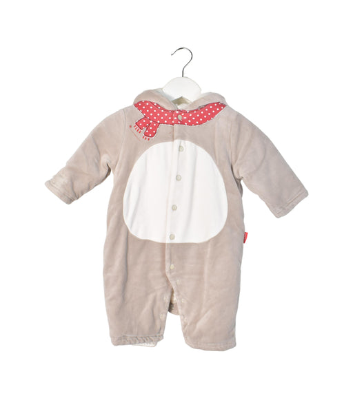 A Brown Long Sleeve Jumpsuits from Mides in size 6-12M for neutral. (Front View)