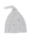 A White Beanies from The Little White Company in size 6-12M for neutral. (Front View)