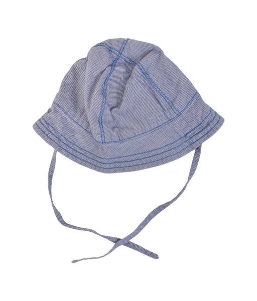 A Blue Sun Hats from Troizenfants in size XXS for neutral. (Front View)