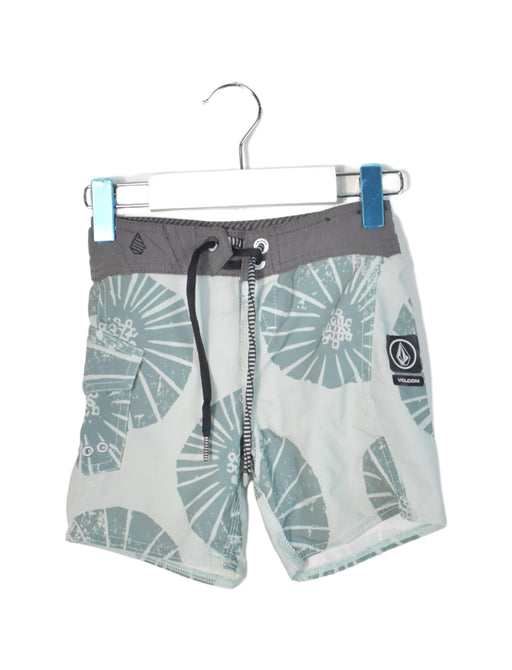 A Green Shorts from Volcom in size 2T for boy. (Front View)