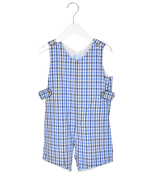 A Blue Overall Shorts from Bella Bliss in size 3T for boy. (Front View)