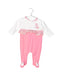 A White Long Sleeve Jumpsuits from Mayoral in size 0-3M for girl. (Front View)