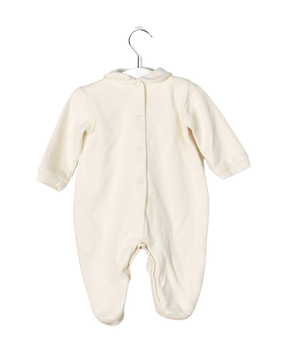 A Beige Long Sleeve Jumpsuits from NaturaPura in size 3-6M for girl. (Back View)