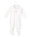 A White Long Sleeve Jumpsuits from bebe bombom in size 3-6M for girl. (Front View)