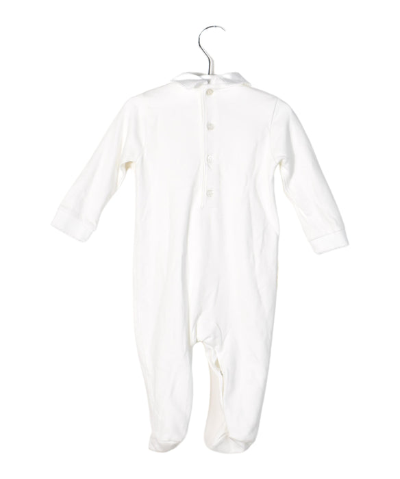 A White Long Sleeve Jumpsuits from bebe bombom in size 3-6M for girl. (Back View)