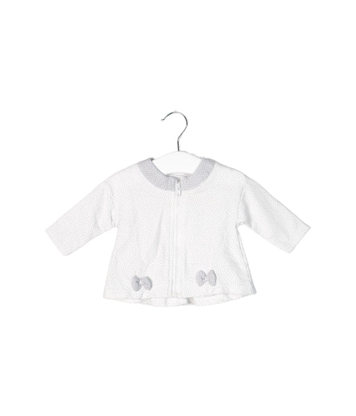 A White Lightweight Jackets from Mayoral in size 0-3M for girl. (Front View)