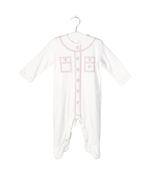 A White Long Sleeve Jumpsuits from Chiara Ferrangni in size 3-6M for girl. (Front View)