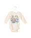 A Yellow Long Sleeve Bodysuits from Molo in size 3-6M for girl. (Front View)