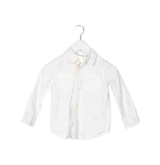A White Shirts from Janie & Jack in size 2T for boy. (Front View)