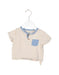 A Beige Short Sleeve T Shirts from Gingersnaps in size 3-6M for boy. (Front View)