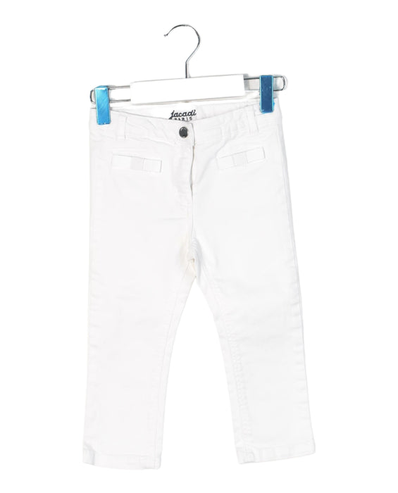 A White Casual Pants from Jacadi in size 18-24M for neutral. (Front View)